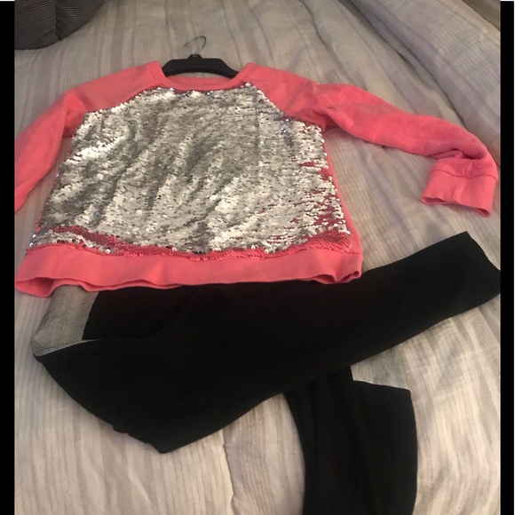 art class Other - Girls bling sweatshirt with black stretchy legging